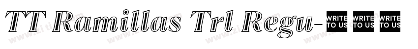 TT Ramillas Trl Regu字体转换